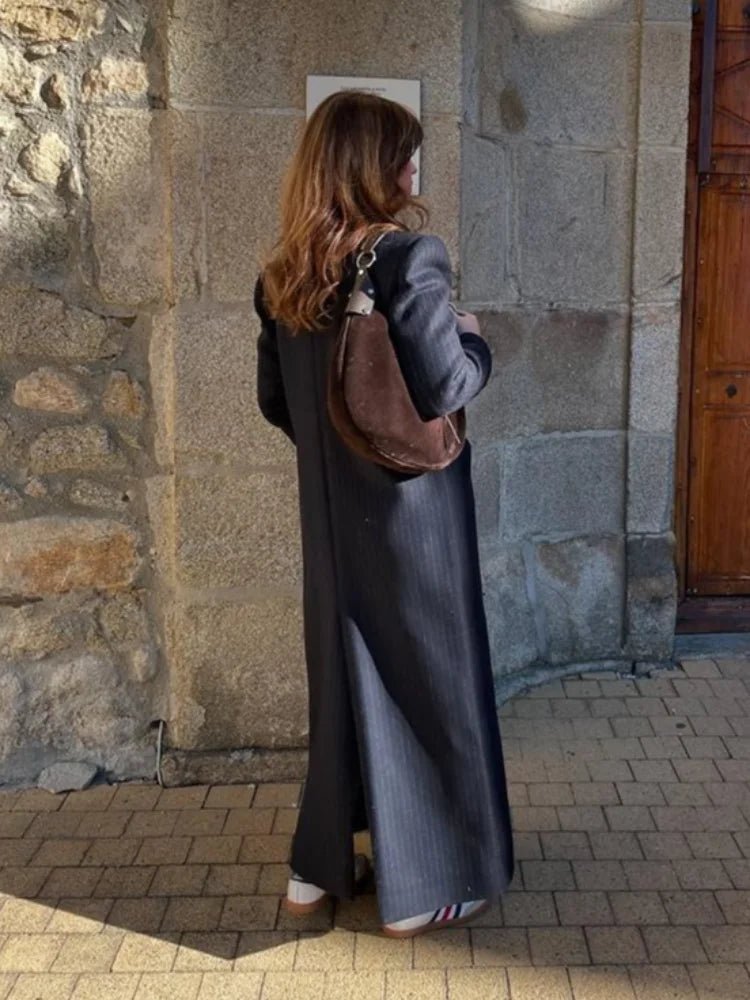 Judith - Women's Relaxed Coat with Double-Breasted Front and Collar - photo 6