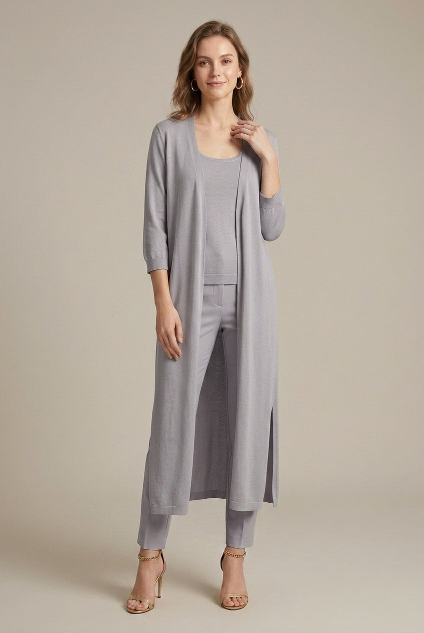 Kalinda - Women's Relaxed Cardigan with Long Sleeves - photo 3