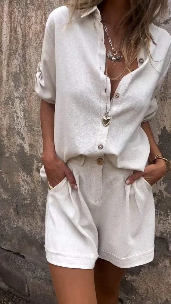Karenza - Women's Two-Piece Set with Button Front and Shirt - photo 11