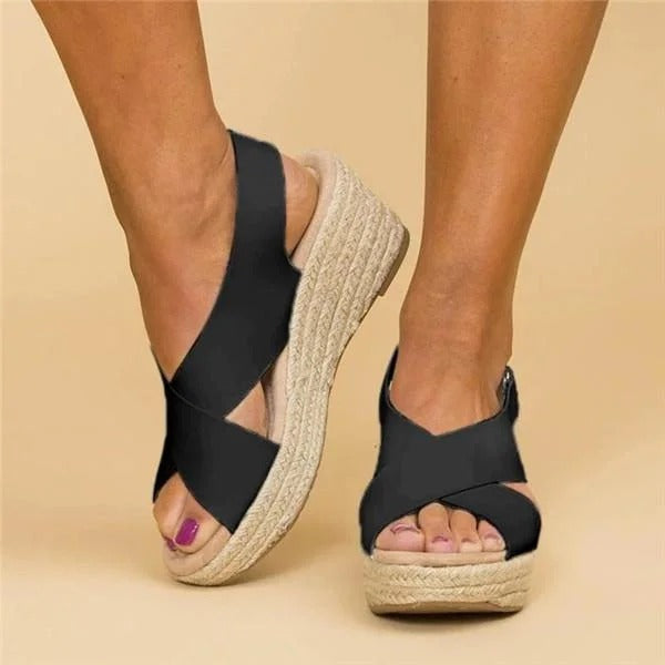 Elara – espadrile ortopedice cu platformă pentru femei