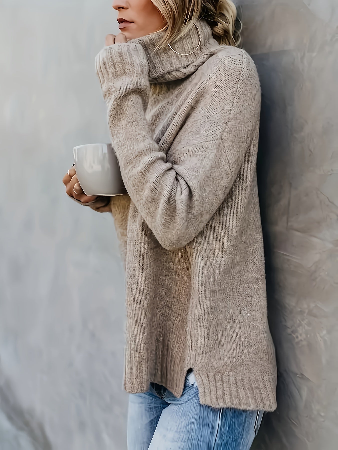 Kimberly - Women's Jumper with Roll Neck - photo 7