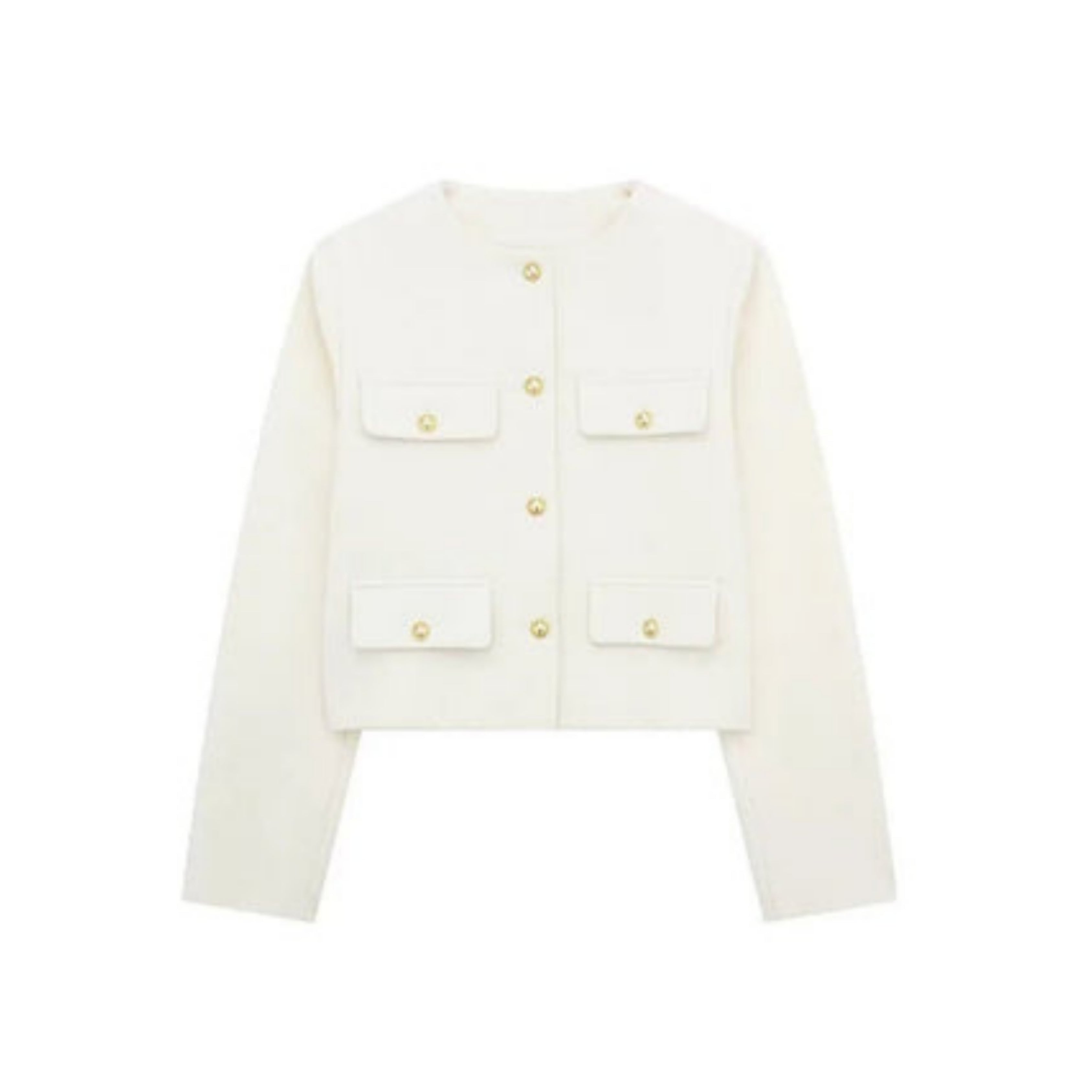 Kingsley - Women's Cropped Jacket with Button Front - photo 14
