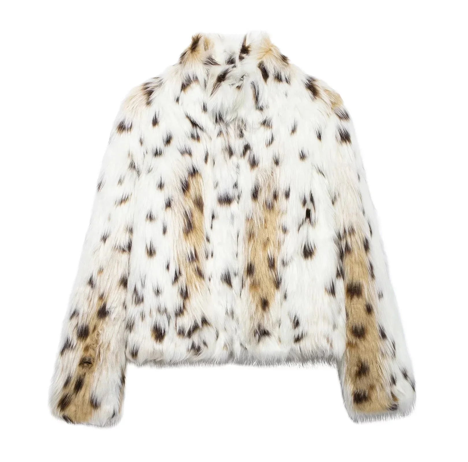 Kitty - Women's Relaxed Coat with Leopard Print - photo 2