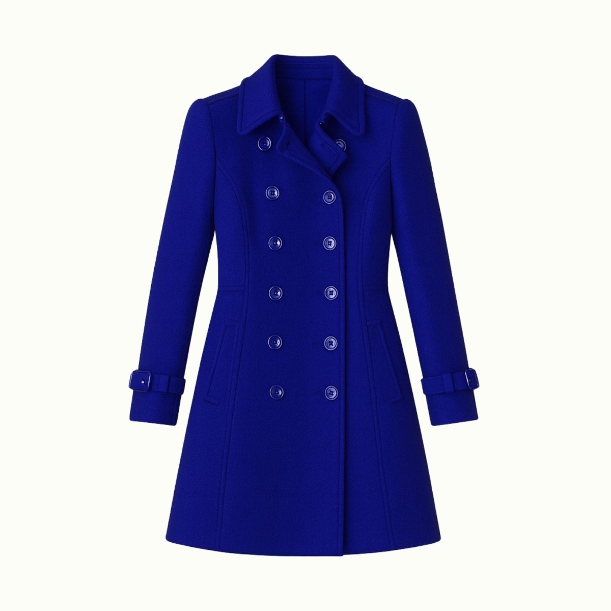 Flor - Trench doppiopetto da donna, capospalla elegante e lungo