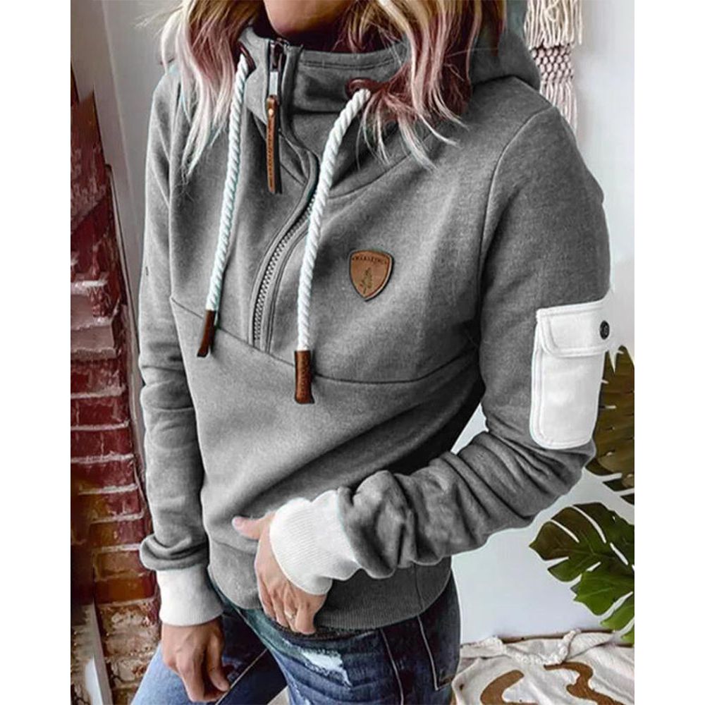 Lottie - Women's Soft Casual Sweatshirt Drawstring Hood - photo 10
