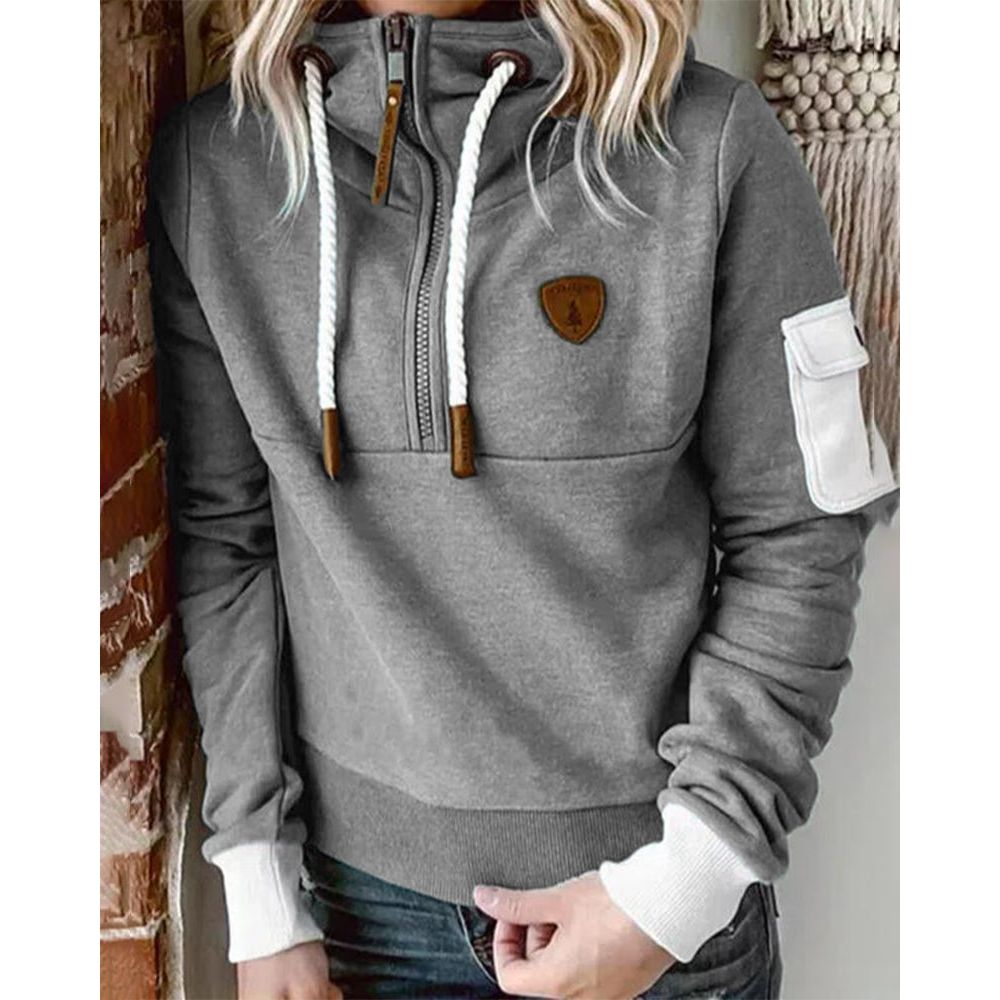 Lottie - Women's Soft Casual Sweatshirt Drawstring Hood - photo 6