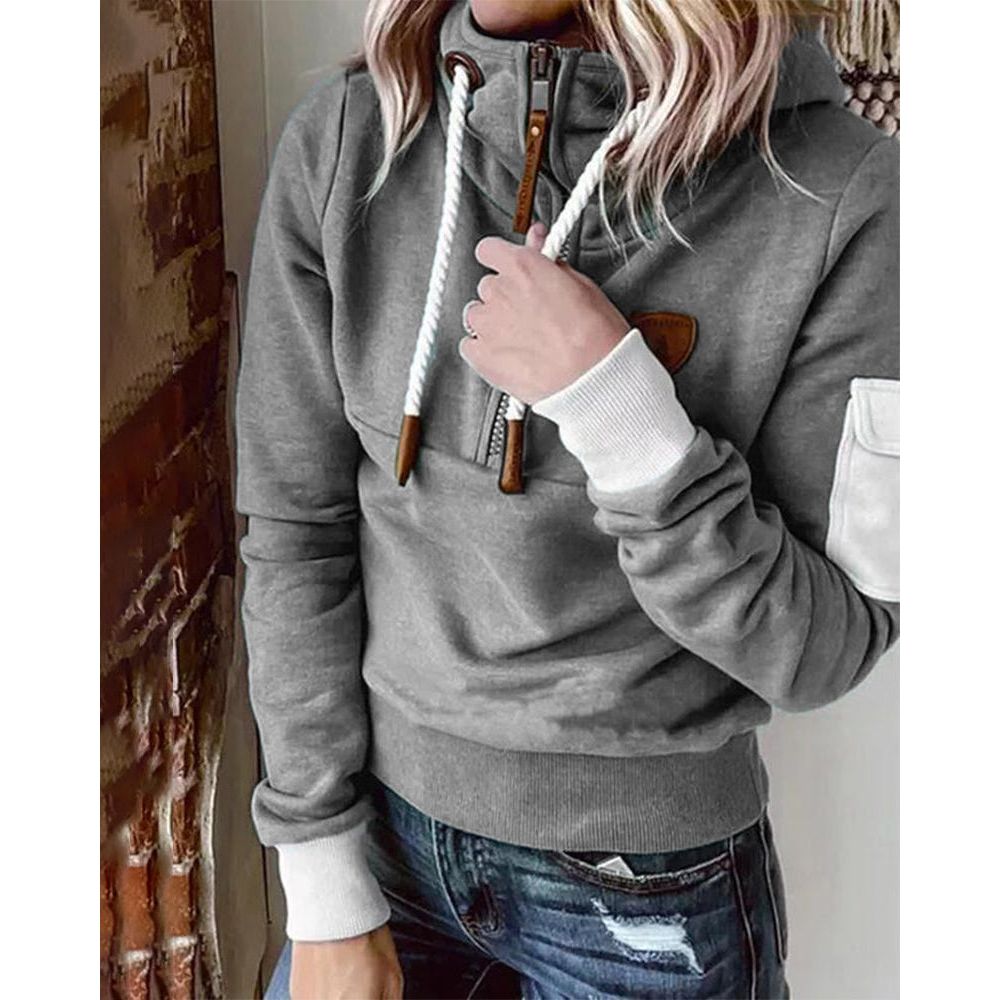 Lottie - Women's Soft Casual Sweatshirt Drawstring Hood - photo 7