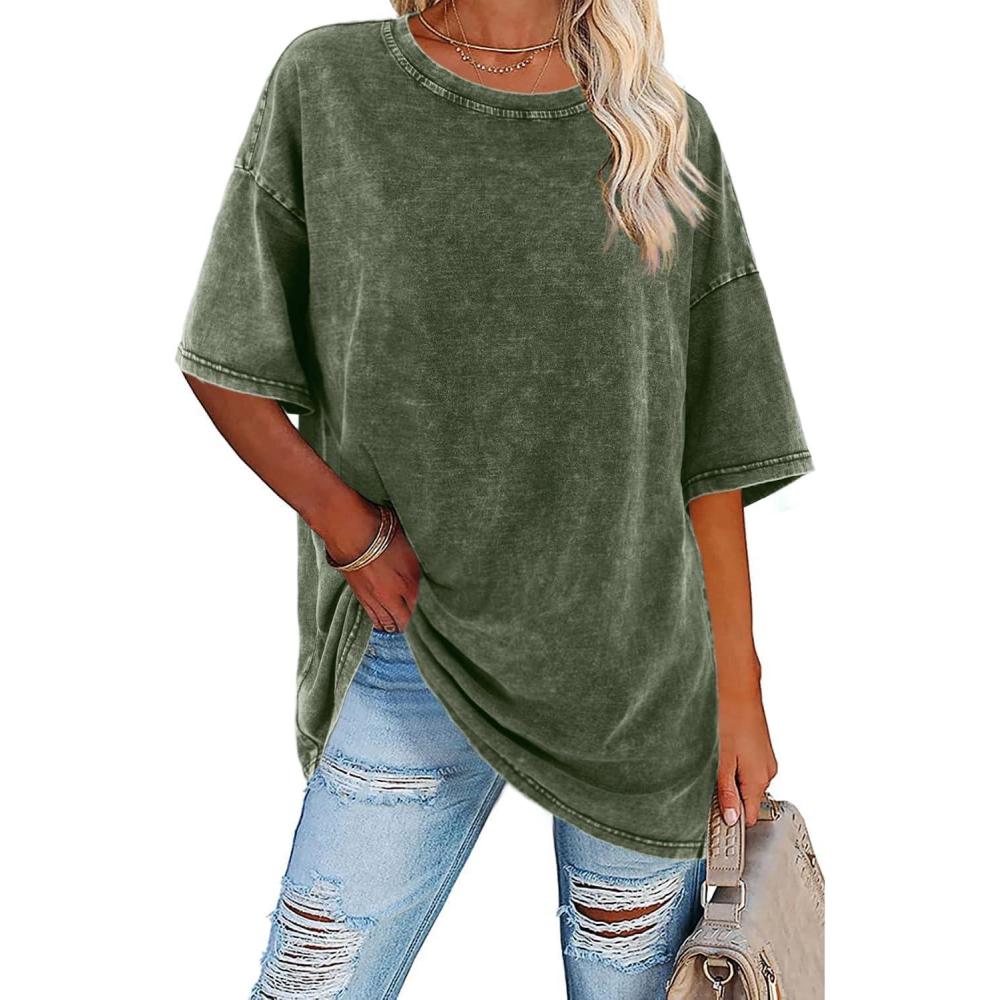 Women's Vintage T Shirt with Oversized Fit and Soft Fabric