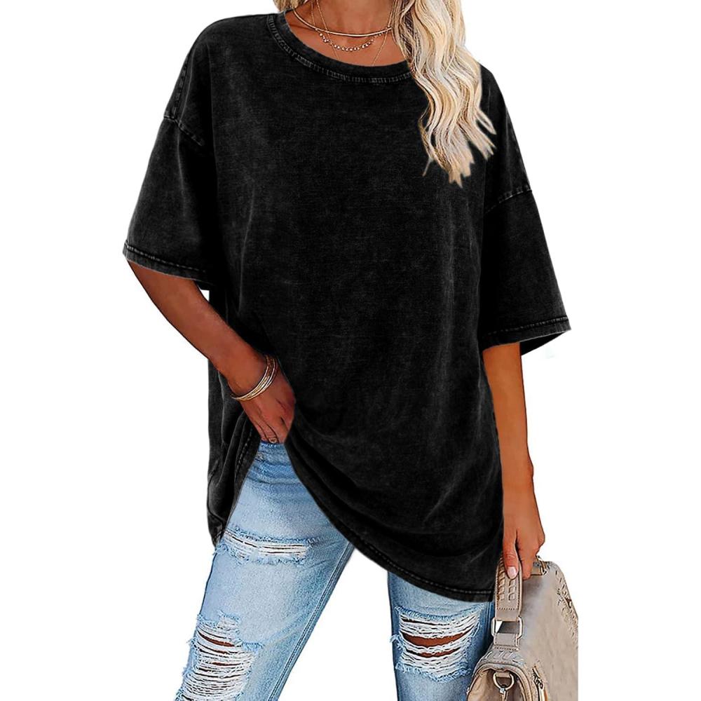 Women's Vintage T Shirt with Oversized Fit and Soft Fabric