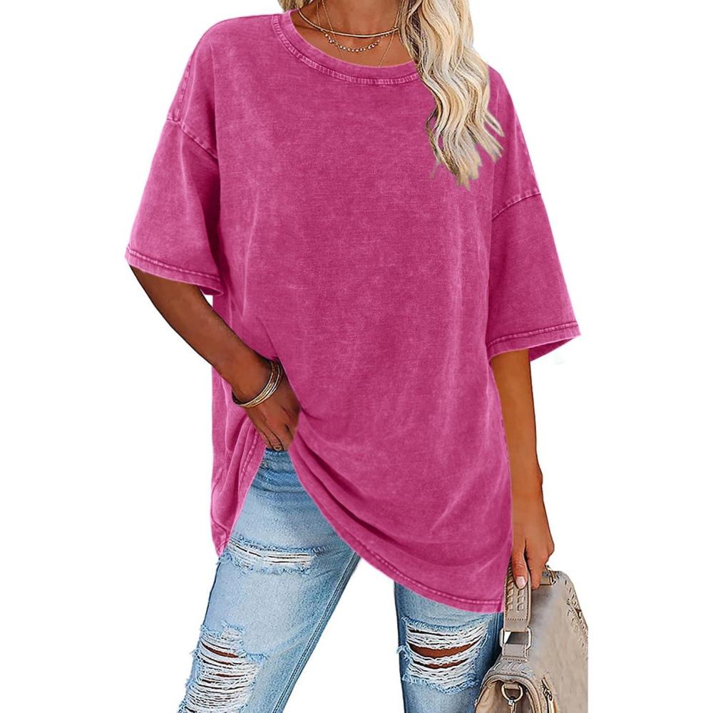 Women's Vintage T Shirt with Oversized Fit and Soft Fabric