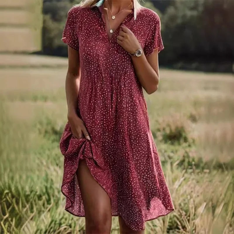 Chic Floral Short Summer Dress - photo 4