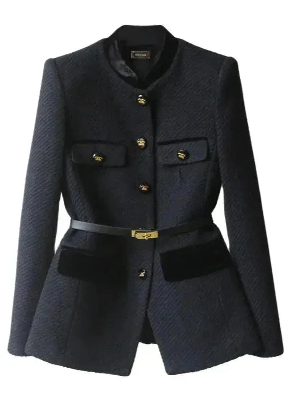 Lilian - women's coat with belt and decorative buttons - photo 1