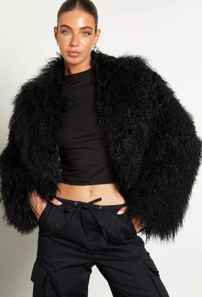 Lana - Women's long-sleeved plush-style coat - photo 1