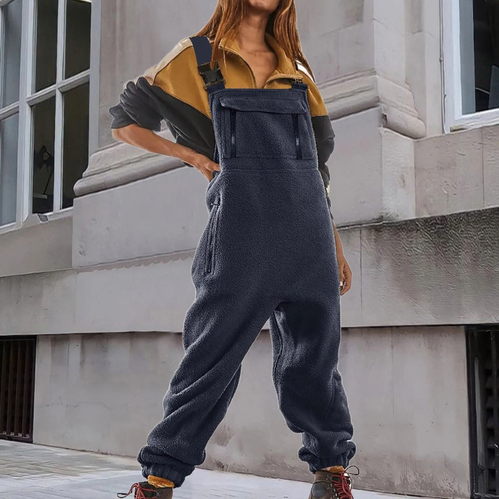 Mara - Women's Corduroy Jumpsuit with Fleece Lining - photo 9