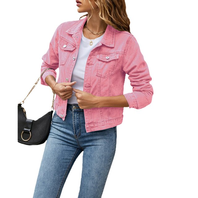 Margret - Women's Relaxed Jacket with Side Pockets and Collar - photo 4