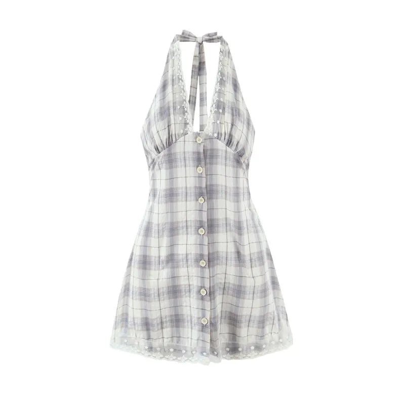 Marjolaine - Women's Fitted Mini Dress with a Knitted Finish - photo 2
