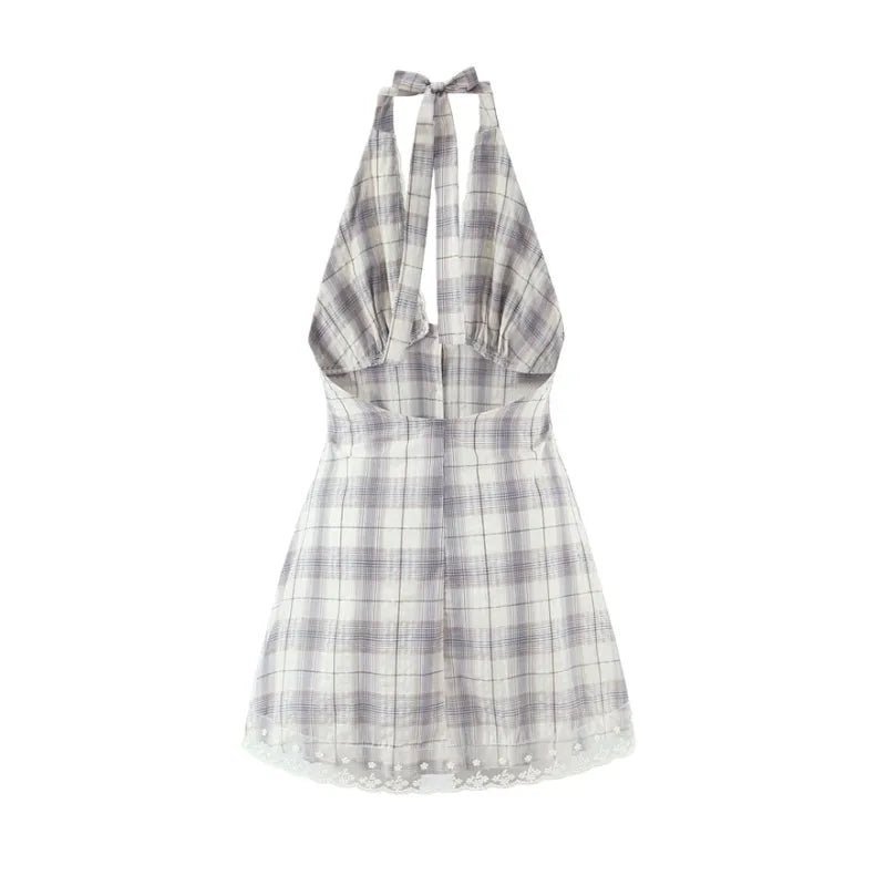 Marjolaine - Women's Fitted Mini Dress with a Knitted Finish - photo 3