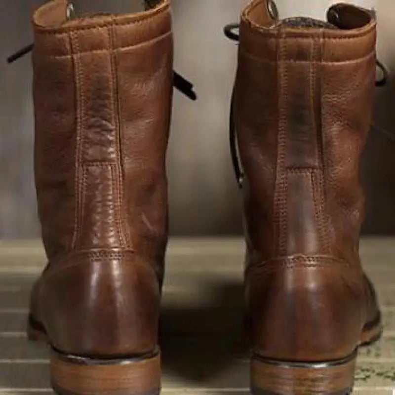 Martha - Women's Lace-Up Boots with Turn-Down Cuff - photo 3