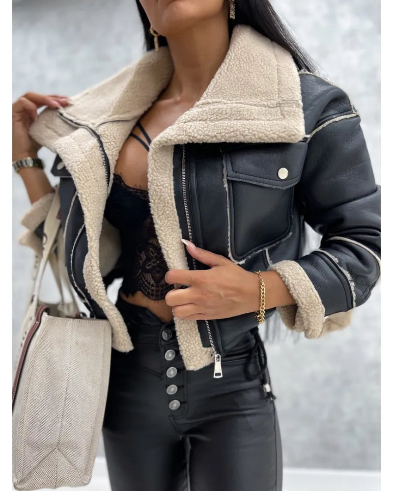Mireille - Women's Jacket with Roll Neck - photo 2