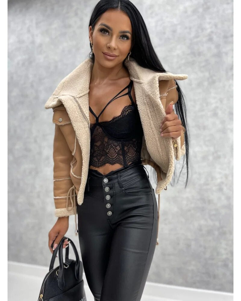 Mireille - Women's Jacket with Roll Neck - photo 5