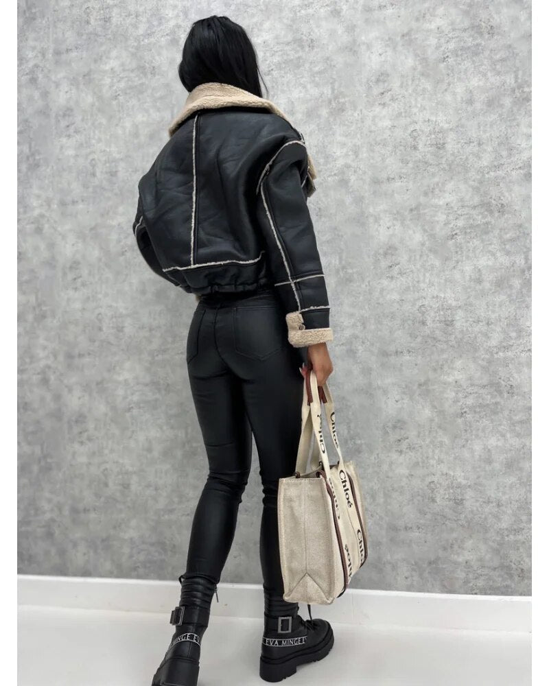 Mireille - Women's Jacket with Roll Neck - photo 8