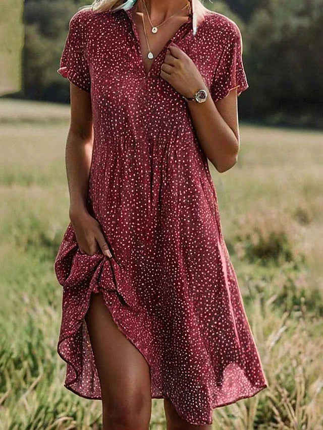 Stylish Midi Shirt Dress for Women | Comfortable Short-Sleeve - photo 2