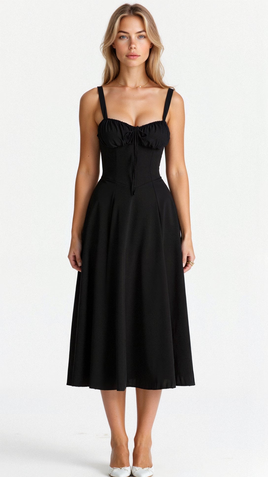 Elegant Waist Dress with Flattering Fit - photo 2