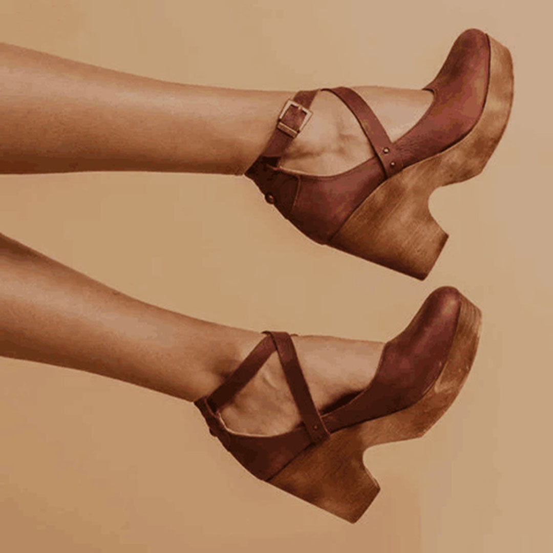 Arlene - Women's Adjustable Heels with a Strap