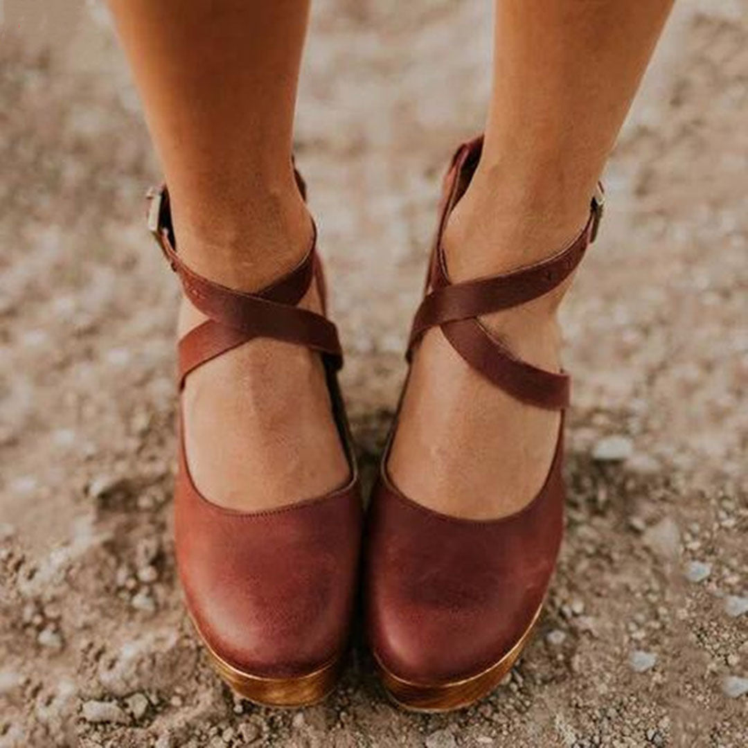 Arlene - Women's Adjustable Heels with a Strap