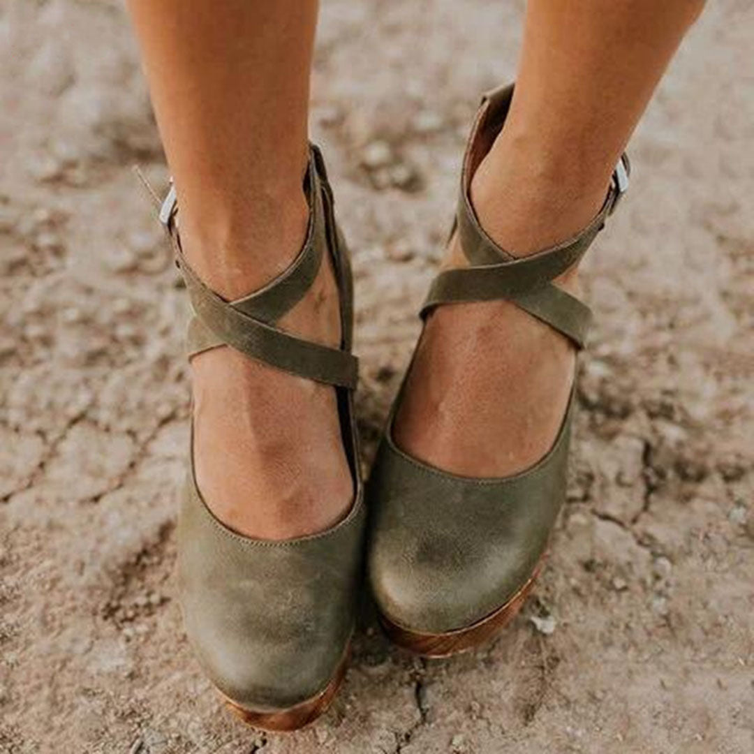 Arlene - Women's Adjustable Heels with a Strap