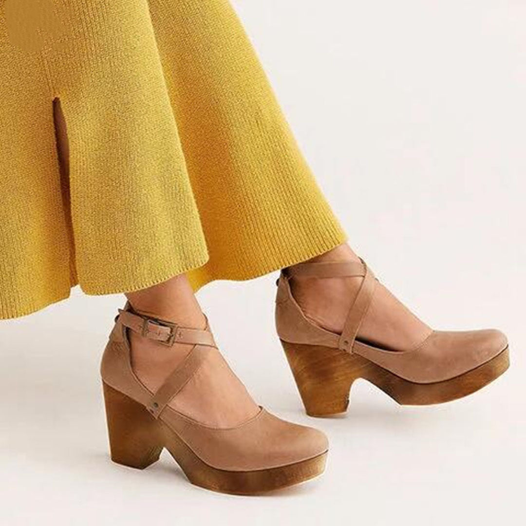 Arlene - Women's Adjustable Heels with a Strap