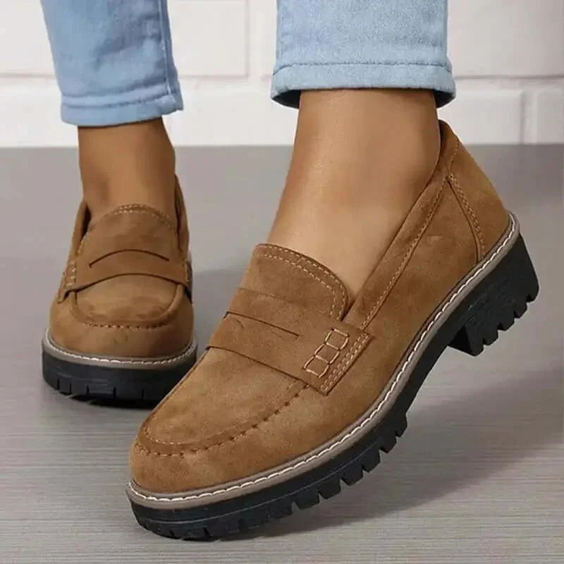 Women's Chunky Slip-On Loafers with Cushioned Sole - photo 4