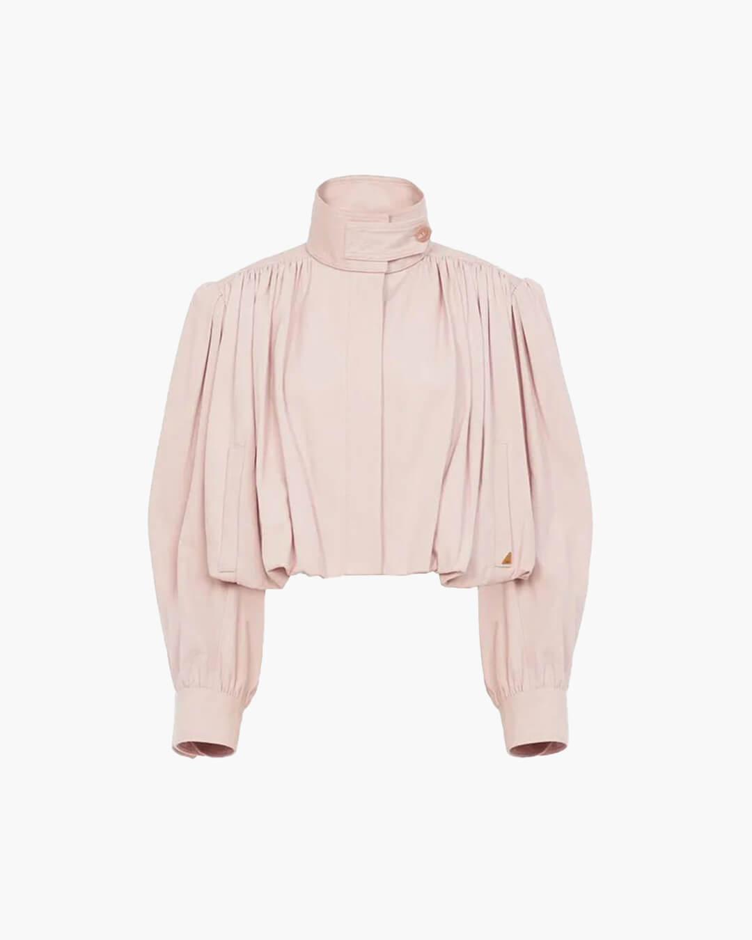 Nerissa - Women's Relaxed Trench Coat with Ruching and Long Sleeves - photo 2