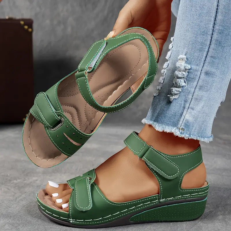Becky - Women's Wedge Sandals with Straps