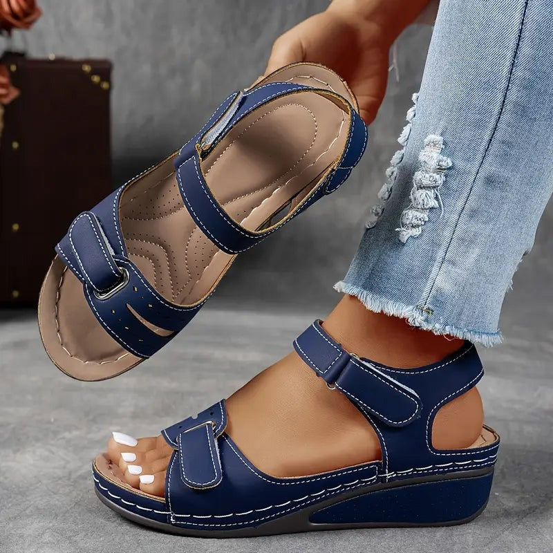 Becky - Women's Wedge Sandals with Straps