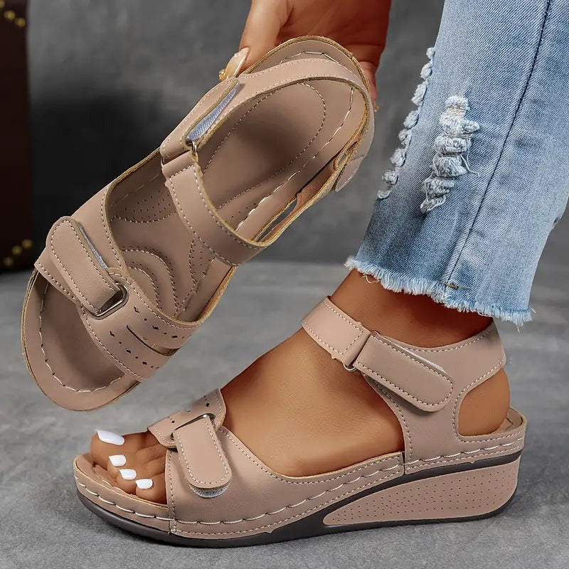 Becky - Women's Wedge Sandals with Straps