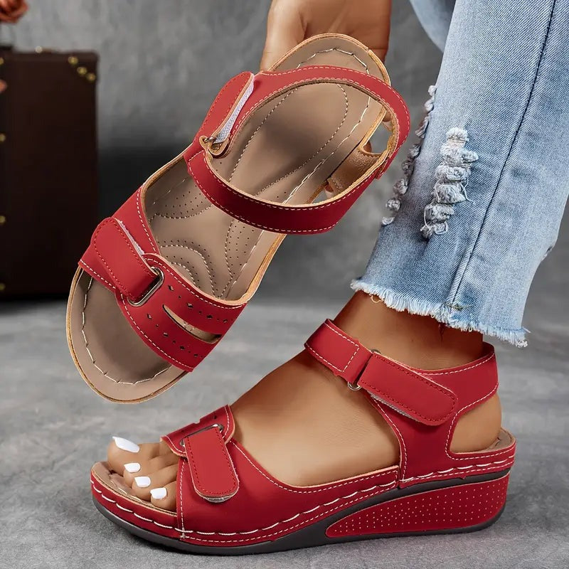 Becky - Women's Wedge Sandals with Straps