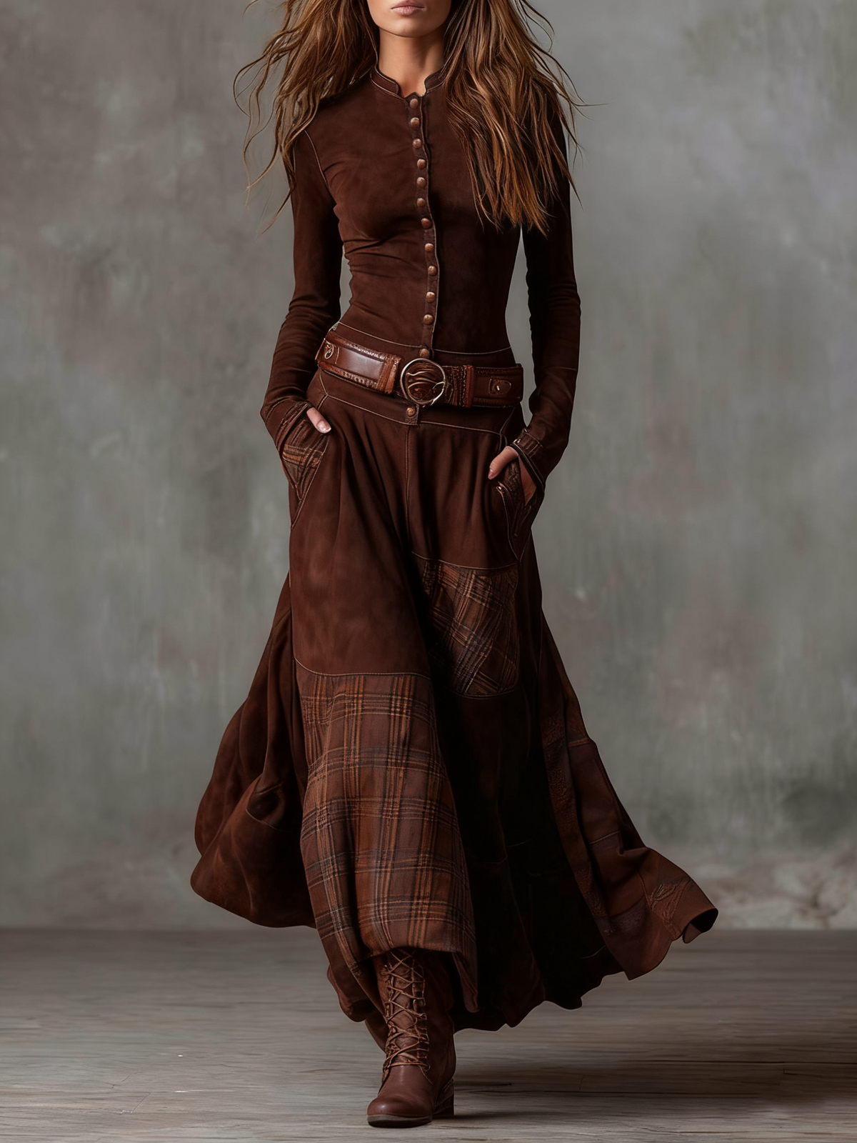 Nicolina - Women's Maxi Dress with Boho Print and Flowing - photo 3