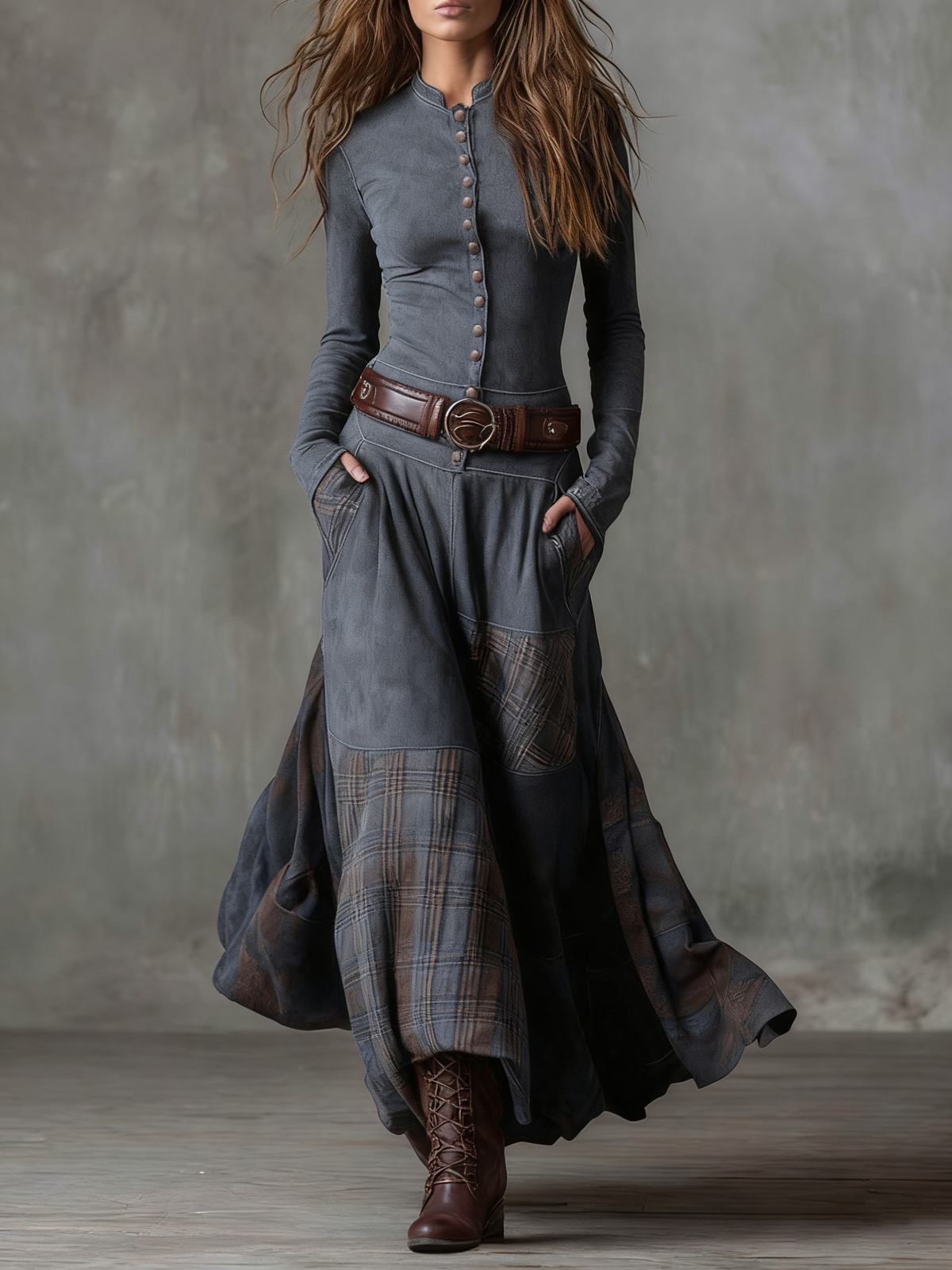 Nicolina - Women's Maxi Dress with Boho Print and Flowing - photo 4