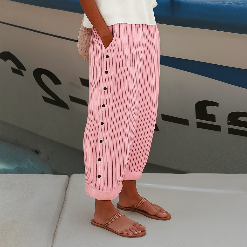 Bella - Women's Comfortable Trousers with Side Pockets