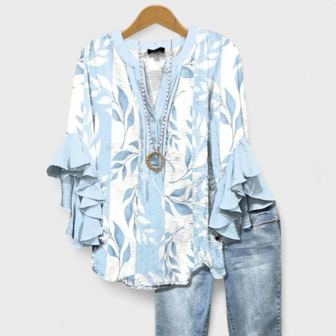 Blanche - Women's Lightweight Blouse with a Neat Finish