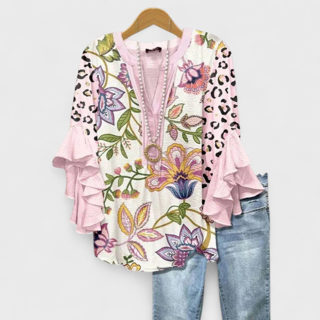 Blanche - Women's Lightweight Blouse with a Neat Finish