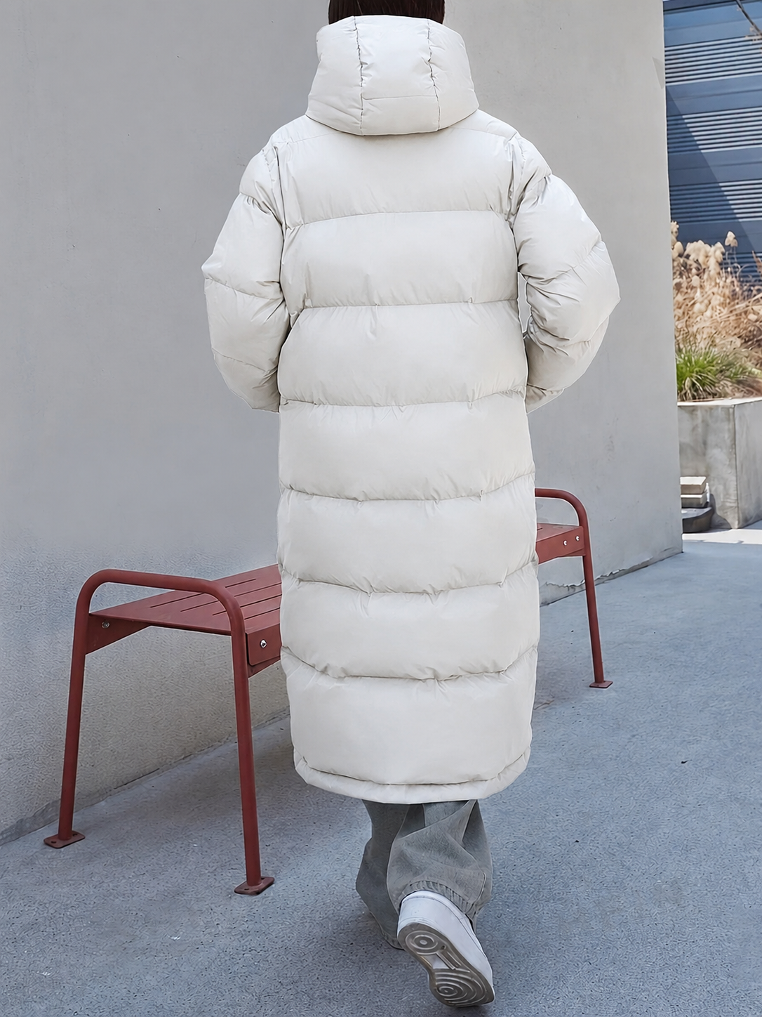 Oona - Women's Long Hooded Quilted Jacket - photo 4