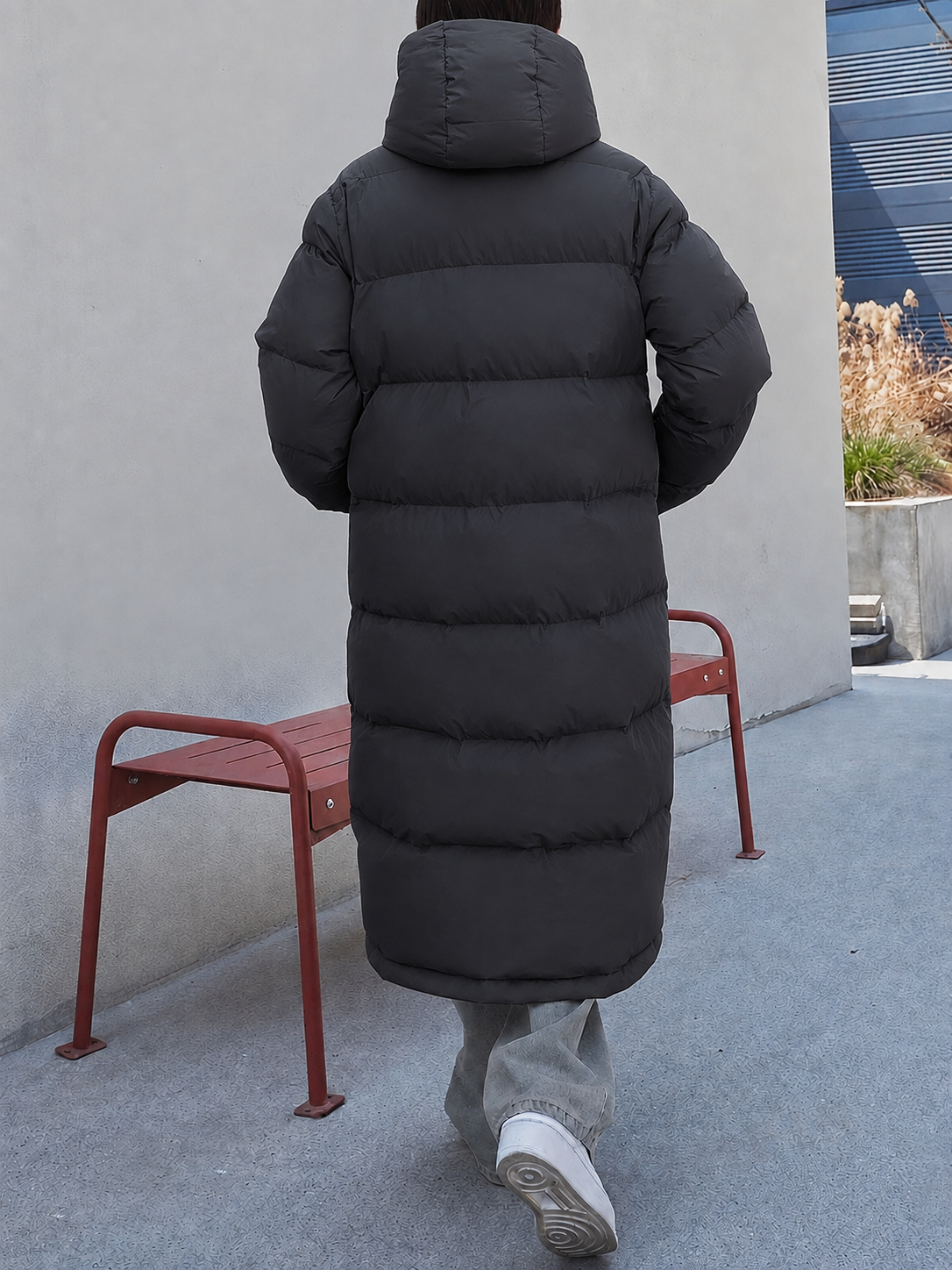 Oona - Women's Long Hooded Quilted Jacket - photo 7