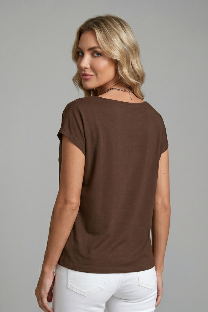 Opaline - Women's Cowl Neck Draped Blouse - photo 4