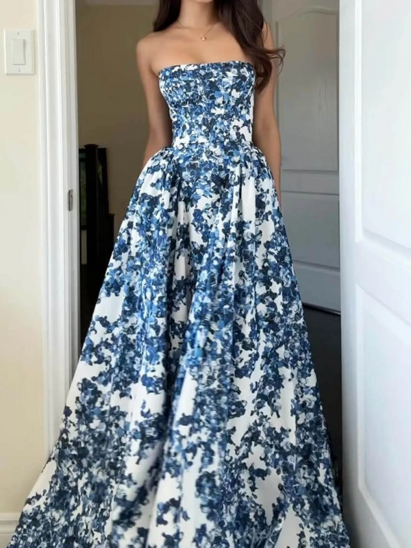 Ariana - Abito lungo senza spalline da donna