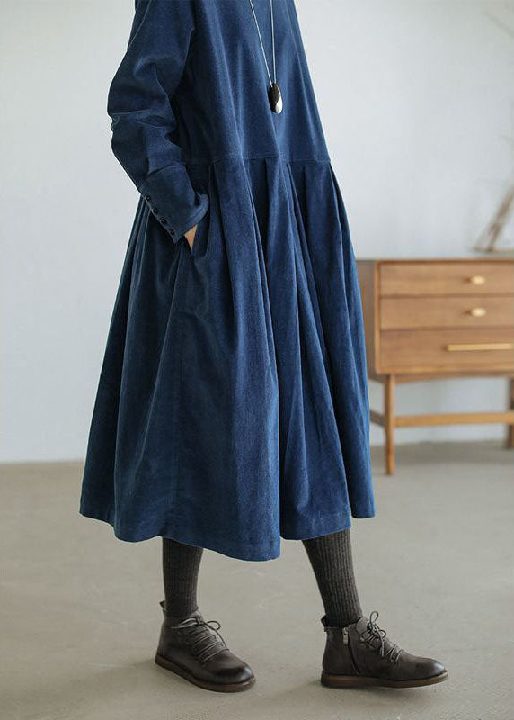 Parthenia - Women's Midi Dress with Wide Leg and Long Sleeves - photo 6