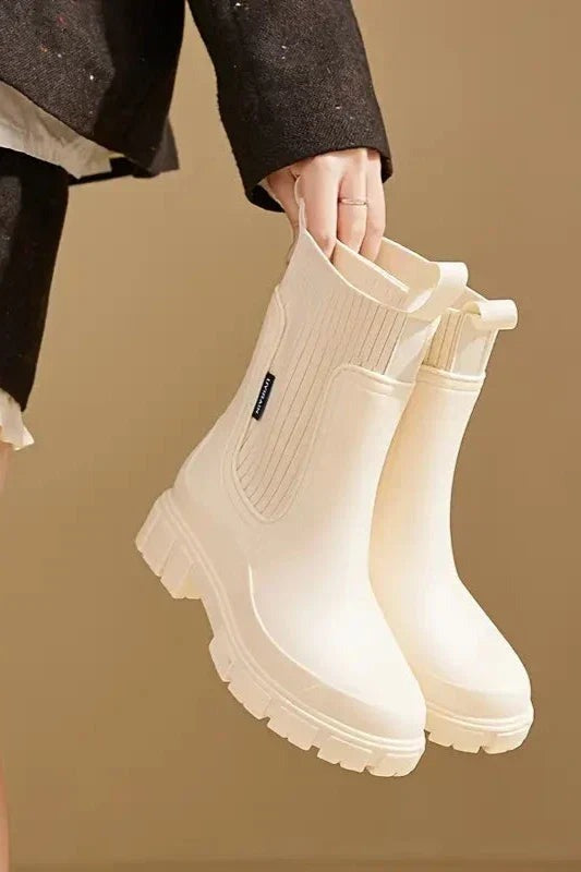 Rae - Women's Waterproof Rain Boots with Elevated Heel - photo 1