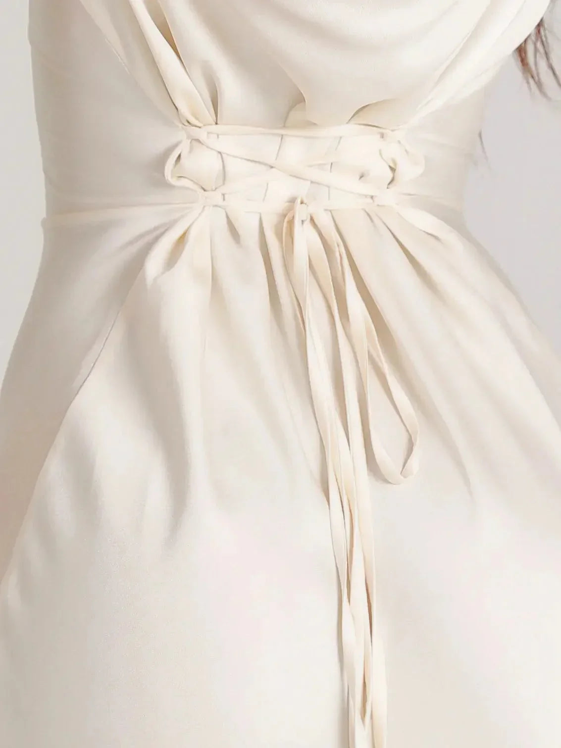 Abito lungo da donna con maniche lunghe per invitate a matrimonio