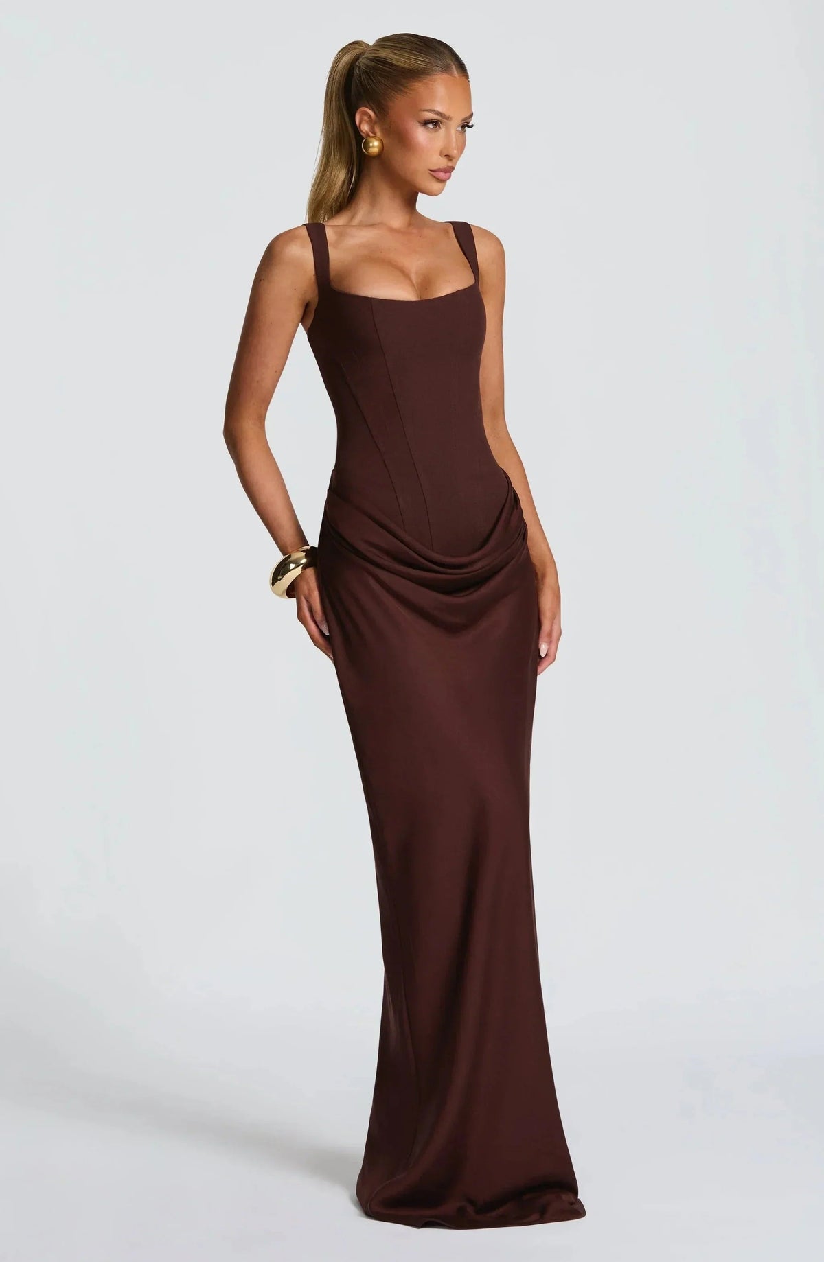Women's Bodycon Backless Maxi Dress - photo 6